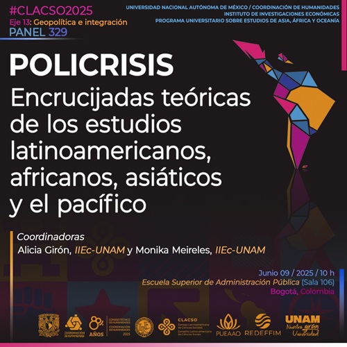 Panel POLICRISIS. Encrucijadas teóricas de los estudios latinoamericanos, africanos, asiáticos y el pacífico