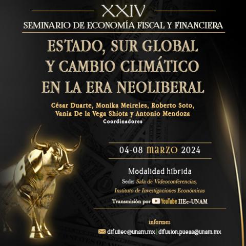 Cartel del XXIV Seminario de Economía Fiscal y Financiera